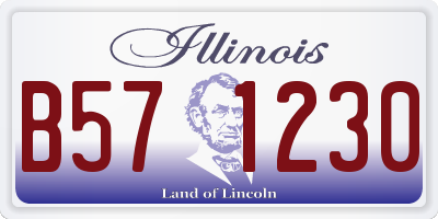 IL license plate B571230