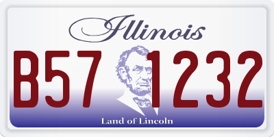 IL license plate B571232