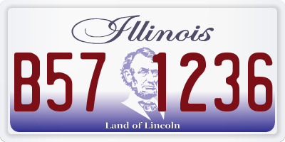 IL license plate B571236