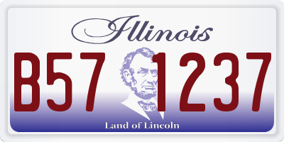 IL license plate B571237