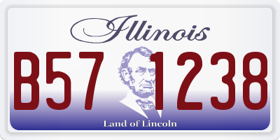 IL license plate B571238