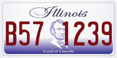 IL license plate B571239