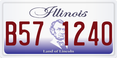 IL license plate B571240