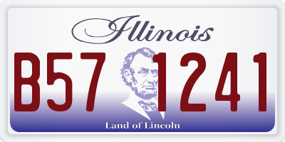 IL license plate B571241