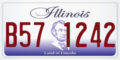 IL license plate B571242