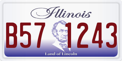 IL license plate B571243