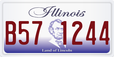 IL license plate B571244