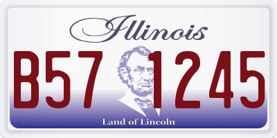 IL license plate B571245