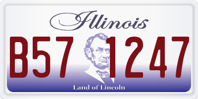 IL license plate B571247