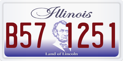 IL license plate B571251