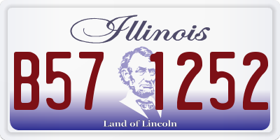 IL license plate B571252