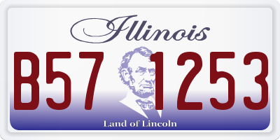 IL license plate B571253