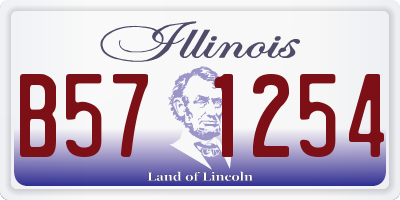 IL license plate B571254