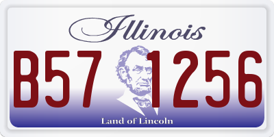 IL license plate B571256