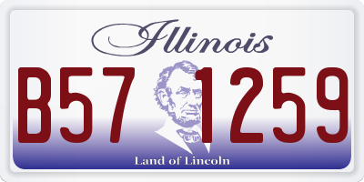 IL license plate B571259