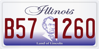 IL license plate B571260