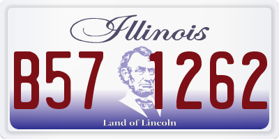 IL license plate B571262
