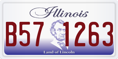IL license plate B571263