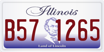 IL license plate B571265
