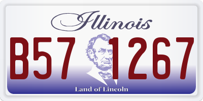 IL license plate B571267
