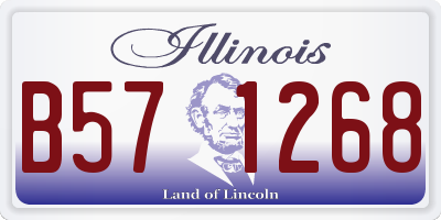 IL license plate B571268