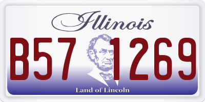 IL license plate B571269