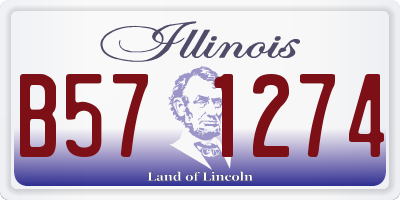 IL license plate B571274