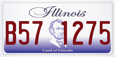 IL license plate B571275