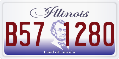 IL license plate B571280