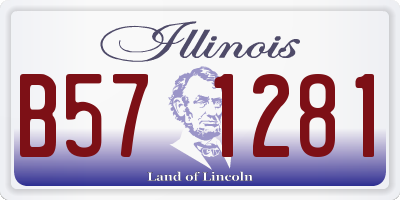 IL license plate B571281