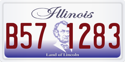 IL license plate B571283