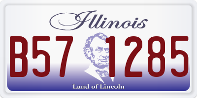IL license plate B571285