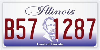 IL license plate B571287