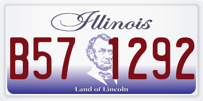 IL license plate B571292