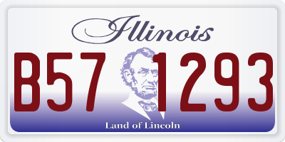 IL license plate B571293