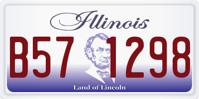 IL license plate B571298