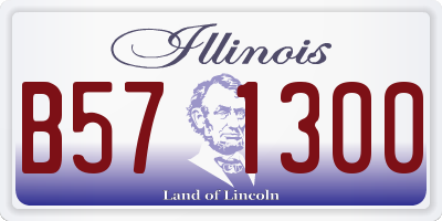 IL license plate B571300