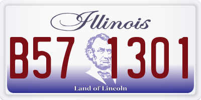 IL license plate B571301