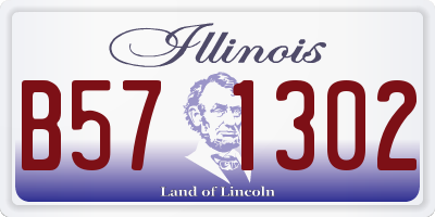 IL license plate B571302