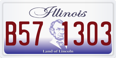 IL license plate B571303