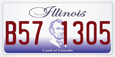 IL license plate B571305