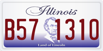 IL license plate B571310