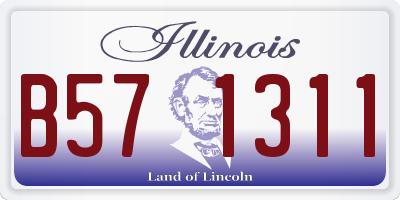 IL license plate B571311