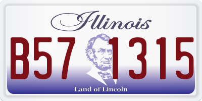IL license plate B571315