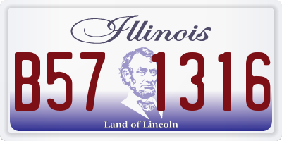 IL license plate B571316