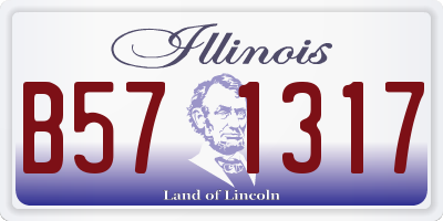 IL license plate B571317