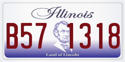 IL license plate B571318