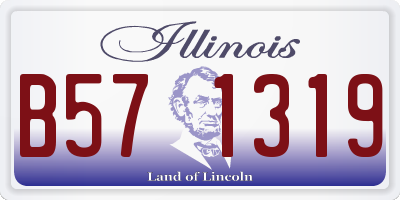 IL license plate B571319