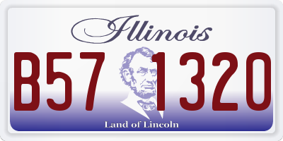 IL license plate B571320