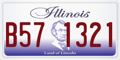 IL license plate B571321